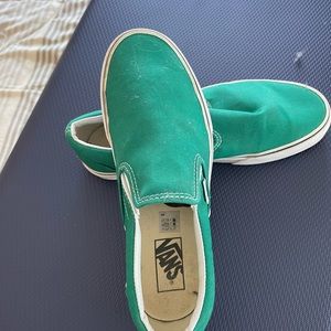 Women’s green/teal Vans - Size 9